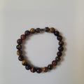 Natural Stone Tiger Eye Bracelet with Dumbbell Bead