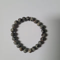 Natural Flame Stone Bead Bracelet (Bright Yooperlite)