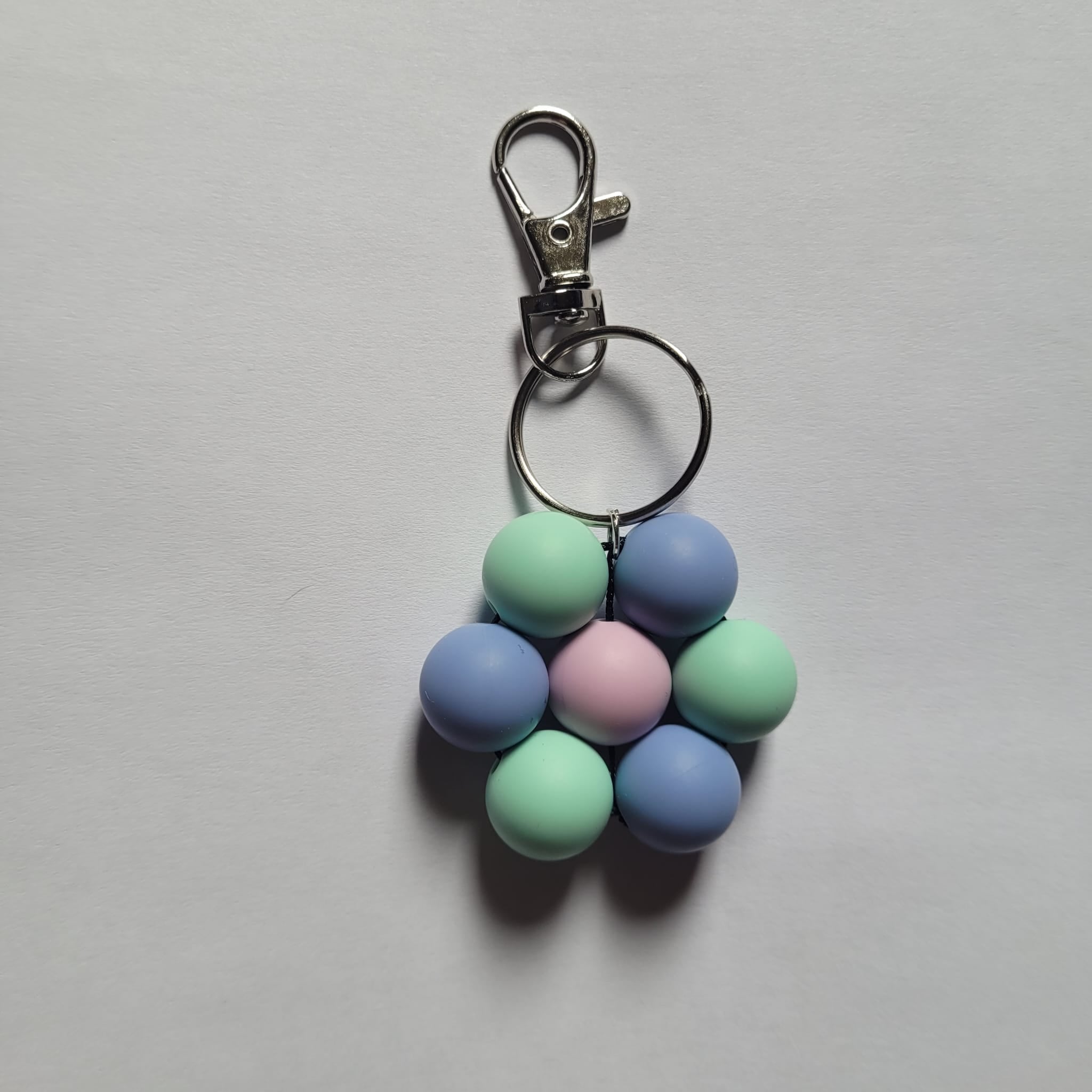 Silicone Flower Keychains