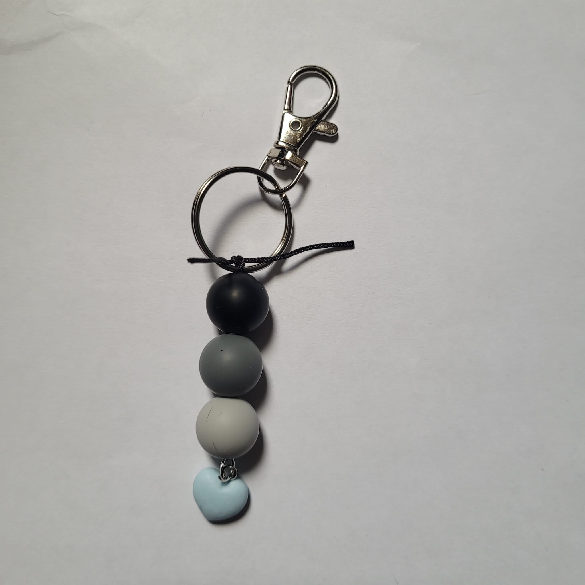 Silicon Keychain 3 Bead