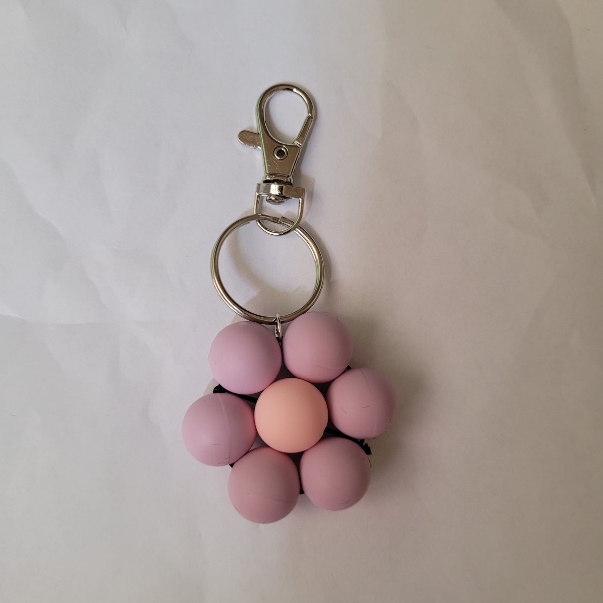 Silicone Flower Keychains