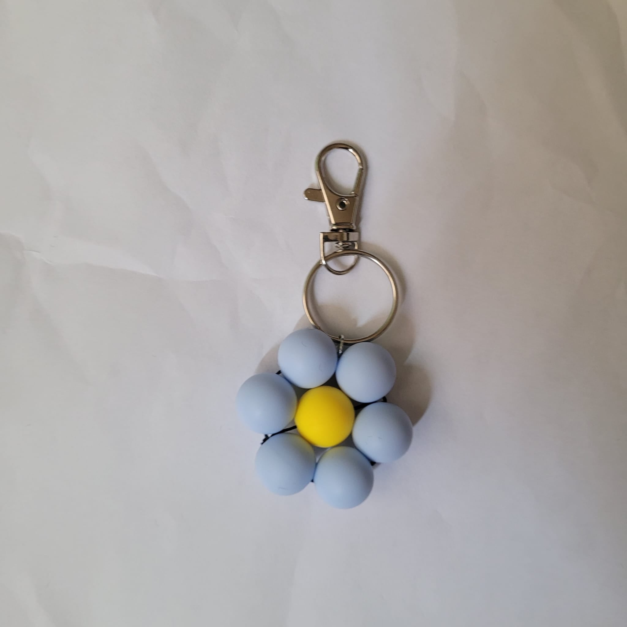 Silicone Flower Keychains