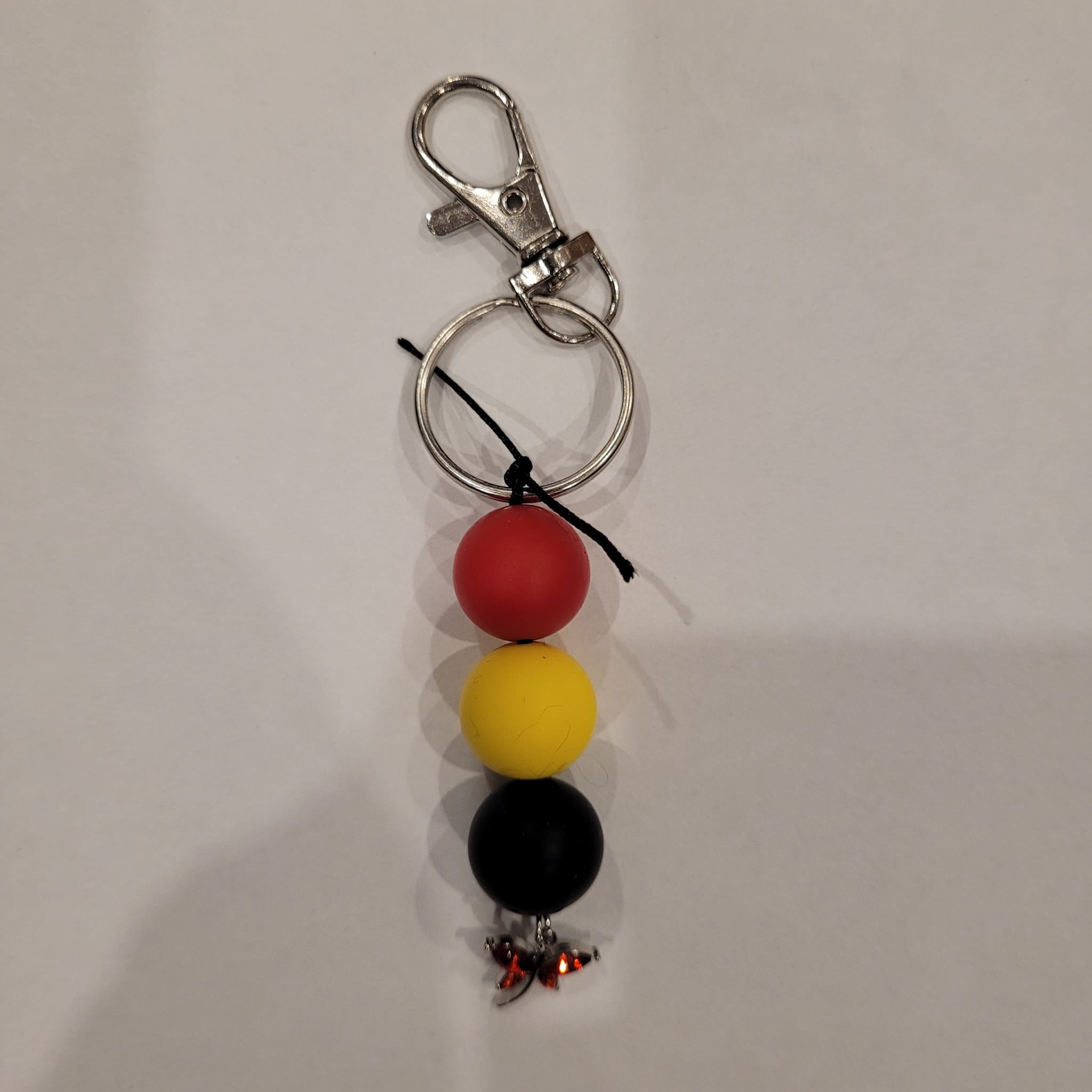 Silicon Keychain 3 Bead
