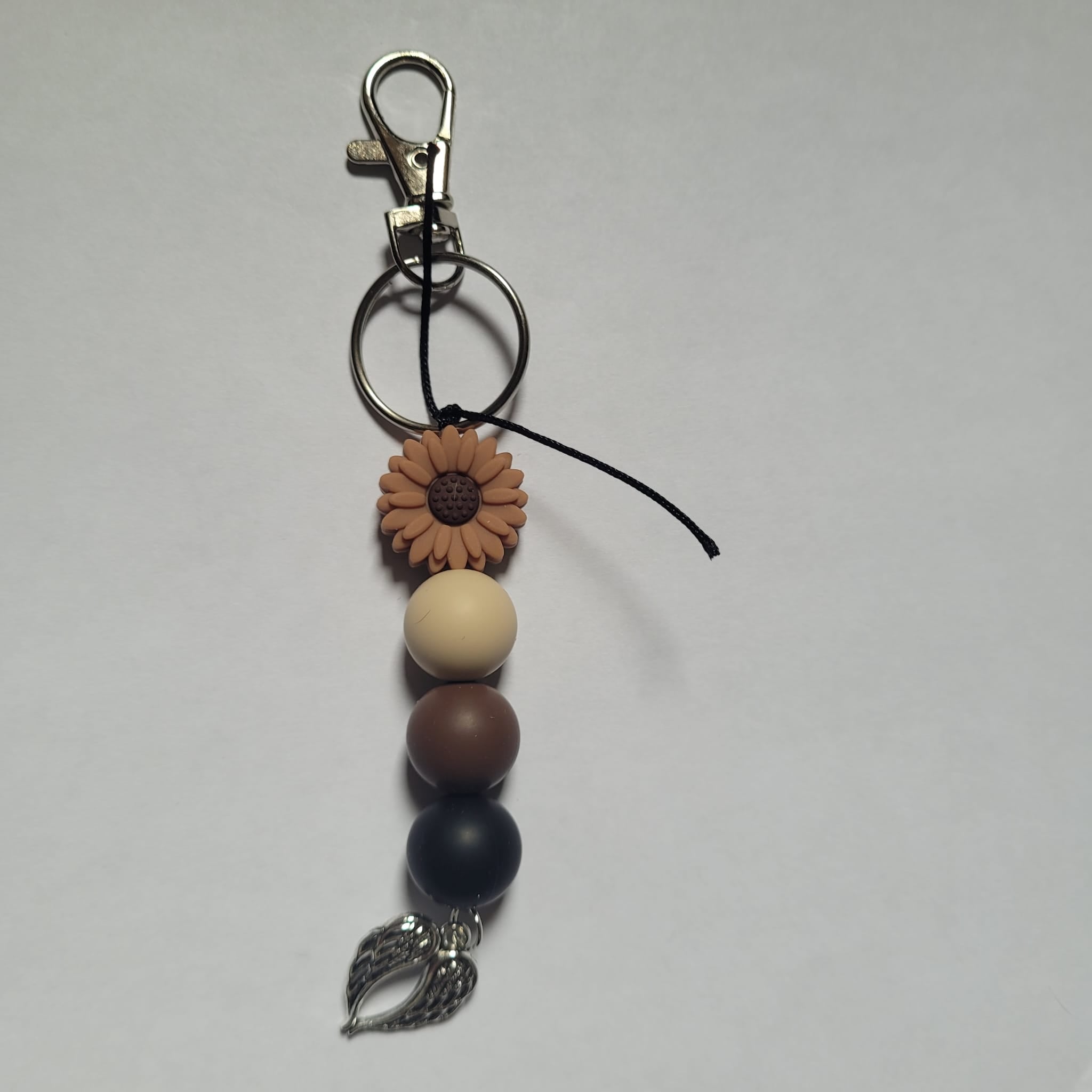 Multi Colour Silicone Keychain with Daisy