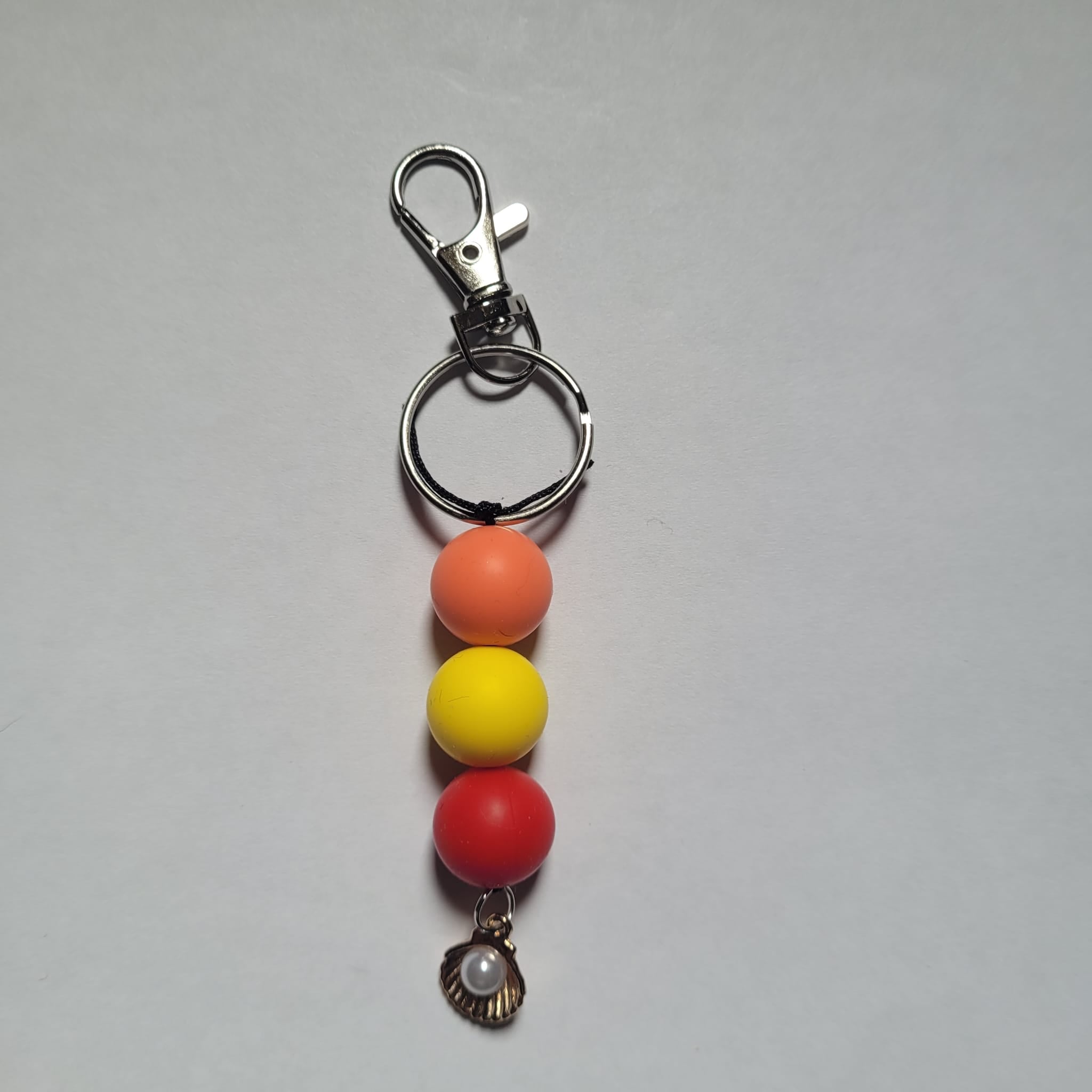 Silicon Keychain 3 Bead