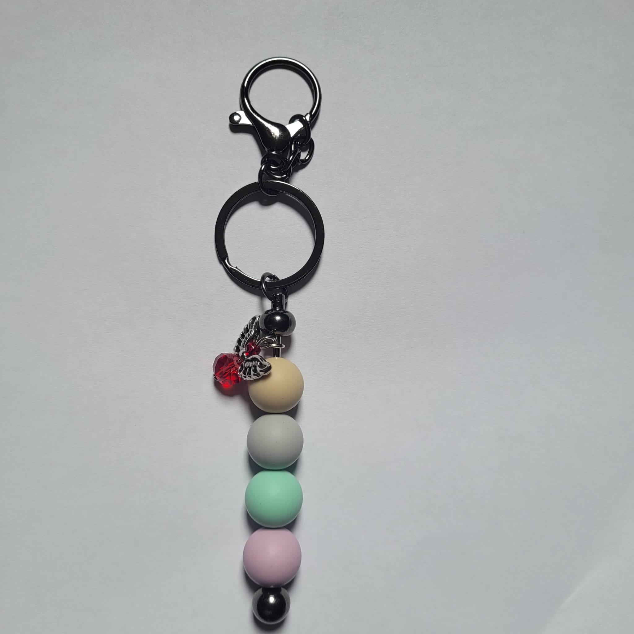 Silicone Keychain 4 Bead