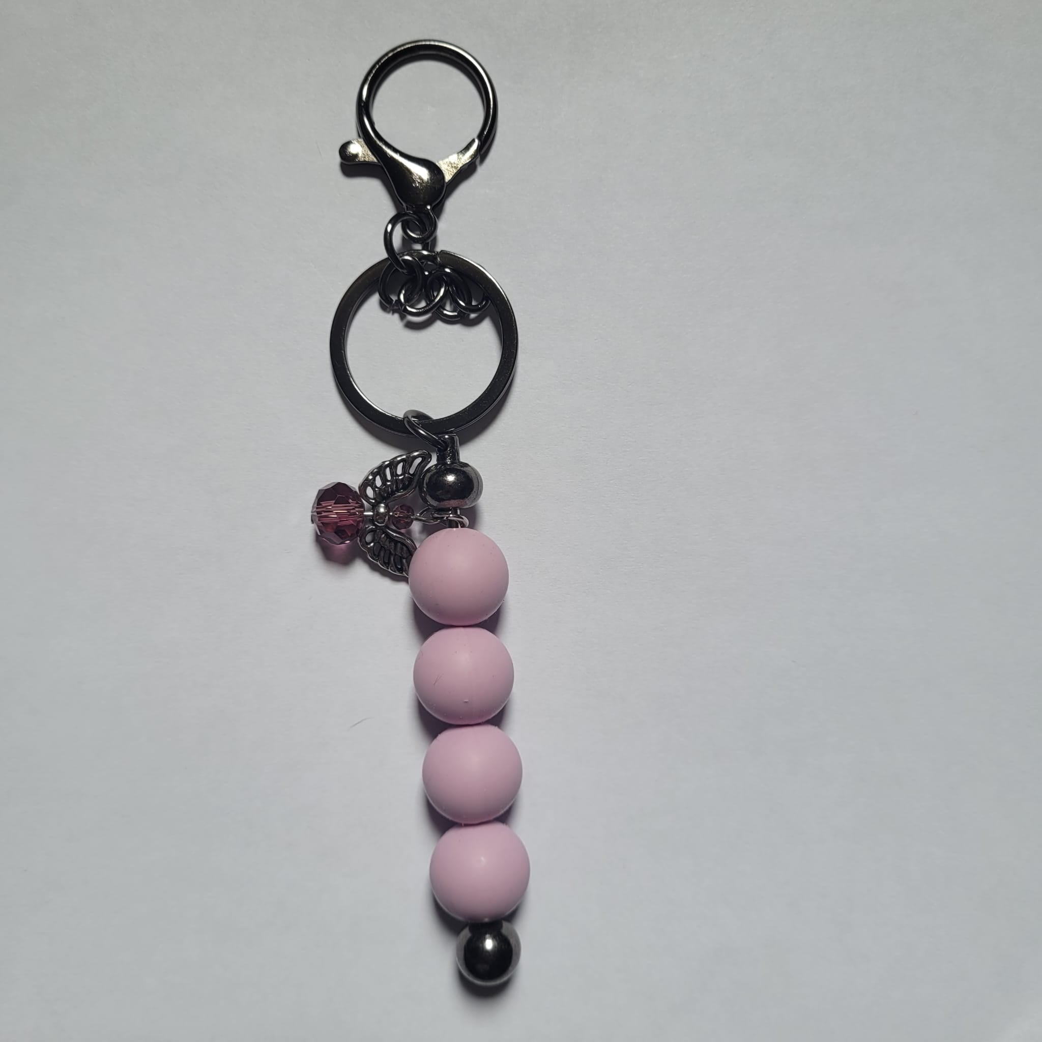 Silicone Keychain 4 Bead